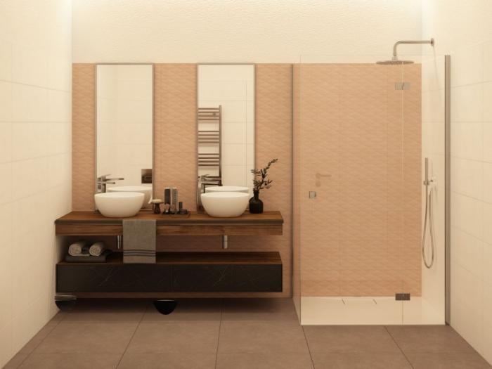 Stilvoll gestaltete Badezimmer (jeweils mit Bidet)